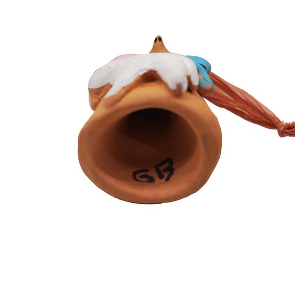 Vintage Native American Navajo Storyteller Clay Pottery Christmas ornament - Picture 9 of 11